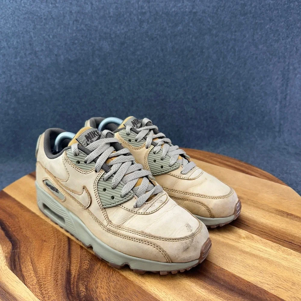Nike Air Max 90 Winter PRM Flax Wheat GS Sz 4.5Y Womens Sz 6 Wheat 943747-700